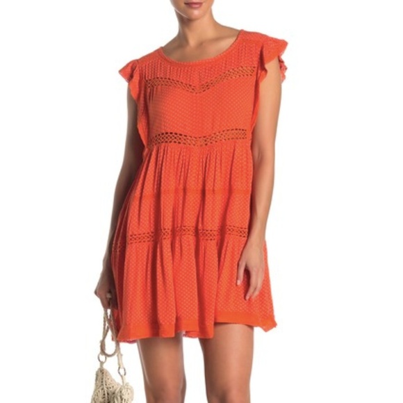 Free People Dresses & Skirts - free people | retro a-line dress tangerine